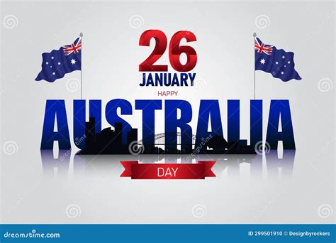 Australia Day 1788 Illustrated Vector Logo Badge, Ribbon In Australia ...