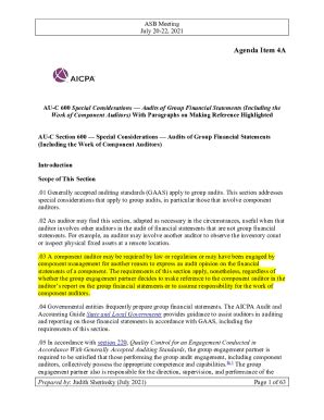 Fillable Online GAO S Response To The AICPA S Exposure Draft Proposed