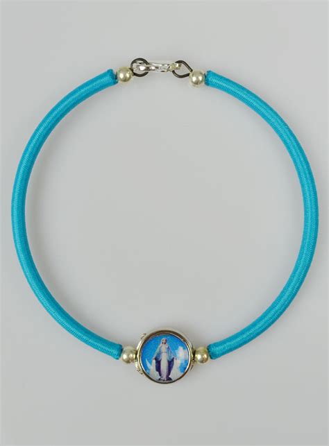 Bracelet Religieux Sainte Vierge Miraculeuse Turquoise La Boutique