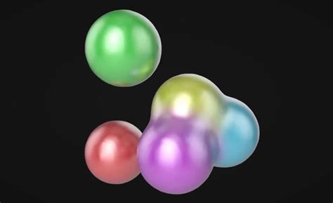 设计星素材分享平台 C4d圆球融合色彩过渡教程 Multicolored Animatable Metaball Cinema 4d Tutorial