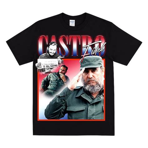 FIDEL CASTRO Homage T-shirt, Socialism Inspired Print Art, Revolution Rebel Resist, Fidel Castro