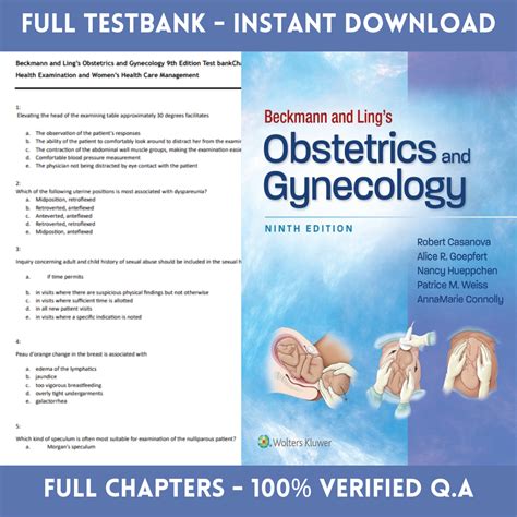 Latest 2023 Beckmann And Lings Obstetrics And Gynecology 9t Inspire