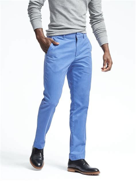 Aiden Slim Chino Banana Republic In Chinos Men Outfit Blue