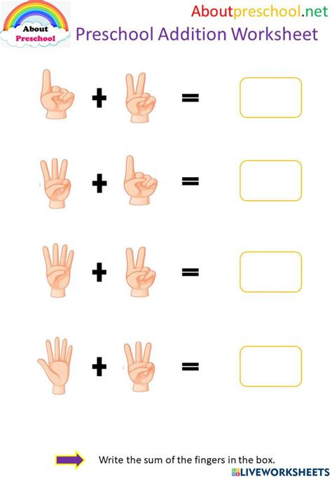 Addition Interactive Activity For Preschool You Can Do The Exercises