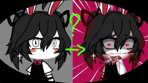 How I Edit My Ocs Blood Tutorial Gacha Youtube