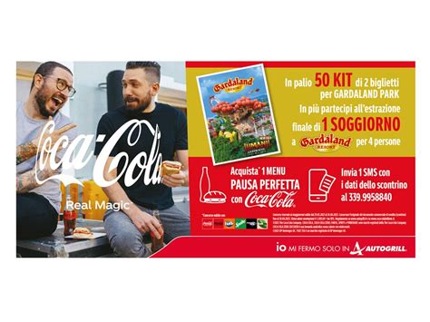 CON AUTOGRILL E COCA COLA VINCI GARDALAND