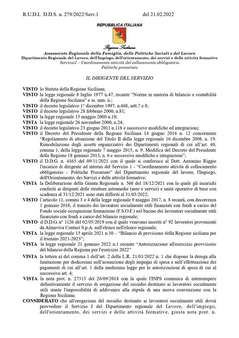 Lavoratori Asu Pubblicato Impegno Spesa Mesi Febbraio Marzo E