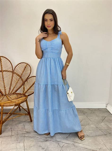 Vestido Longo Bojo e Amarração Fernanda Ramos Store