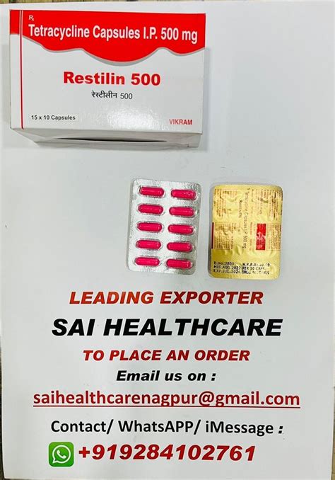 Restilin Tetracycline 500 Mg Capsules At Rs 251 Stripe In Nagpur ID