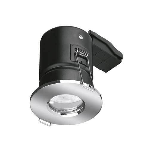 Aurora EN FD103PC Fire Rated GU10 IP65 Shower Downlight Polished Chrome