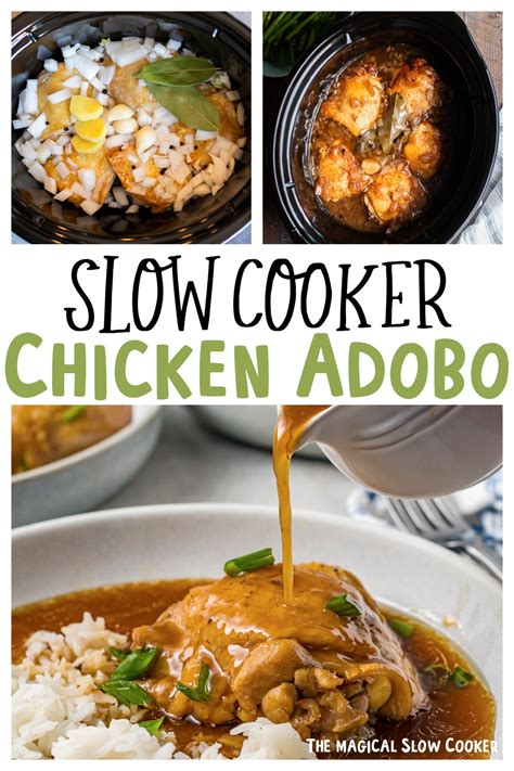 Slow Cooker Chicken Adobo - The Magical Slow Cooker