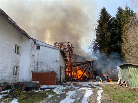 Brand Landwirtschaftliches Anwesen Einsatzbericht Kempten