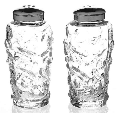 El Rancho Clear Shaker Set W Metal Lids By Bryce Replacements Ltd