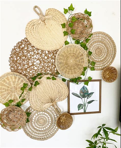 Basket wall, woven baskets, wall decor, wicker wall decor | Bohemian ...