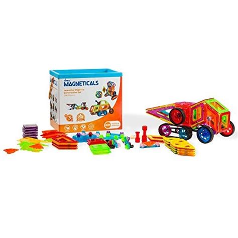 Magneticals Magnet Toys Tile Set 98 Piece Set Stack Create And Learn