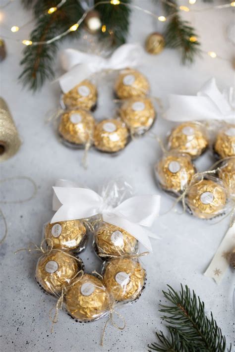 Weihnachtskranz Mit Ferrero Rocher TRYTRYTRY Easy Diy Christmas