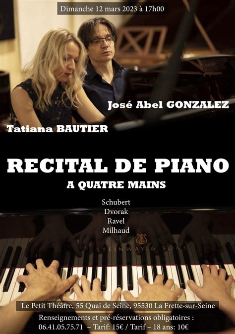 News Récital de piano à 4 mains le 12 mars au Petit Théâtre