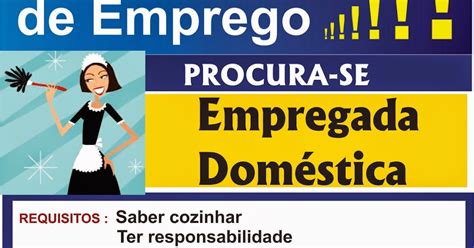 Procura Se Empregada Domestica Guia Mairi Profissionais