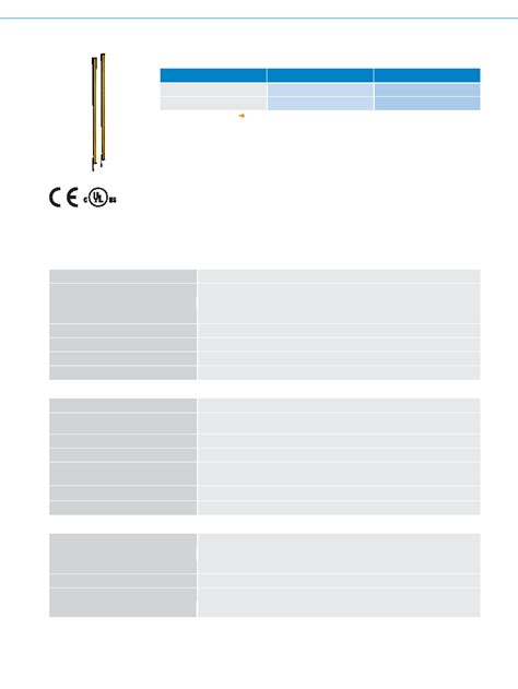 M2C SA0430LA10 Datasheet 2 5 Pages SICK MULTIPLE LIGHT BEAM SAFETY