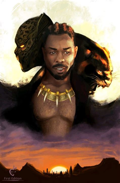 Black Panther Killmonger T Challa Black Panther Art Black Panther Marvel Black Panther Images