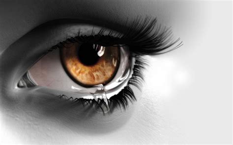 Download Sad Love Tears In Eye Wallpaper