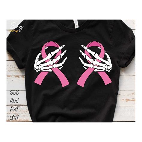 Boob Skeleton Hand Breast Cancer Ribbon Svg Breast Cancer S Inspire