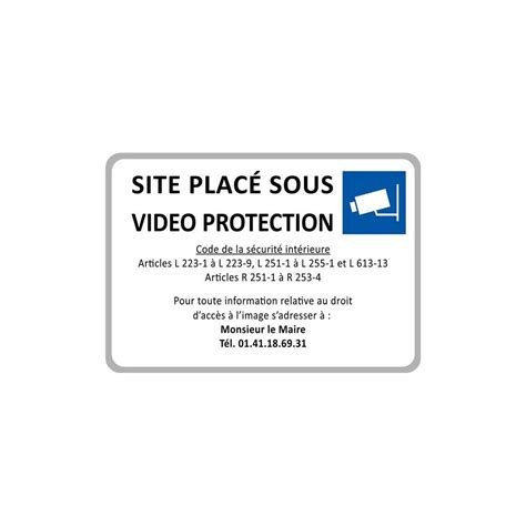 Panneau vidéoprotection Direct Signalétique