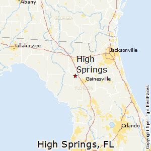 High Springs Florida Map - Draw A Topographic Map