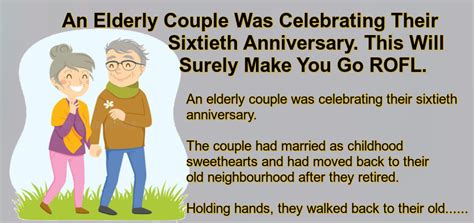 An Elderly Couple Was Celebrating Their Sixtieth Anniversary.