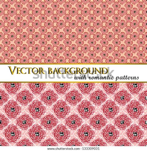 vector background repeating colorful tiles romantic stock vector
