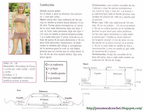 Por Amor Al Crochet Bikini Strapless Con Short