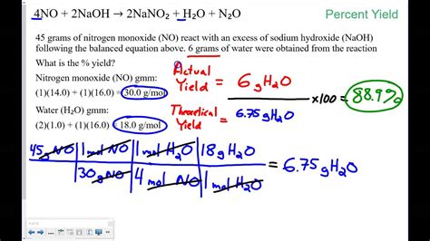 Percent Yield Worksheet And Answers Worksheets Percent Yield