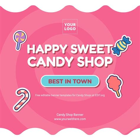 Design Candy Shop Banner Templates Onlines