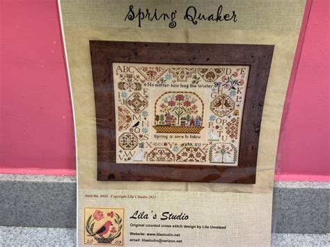 Lilas Studio Spring Quaker Chart Cross Stitch Framing Oswestry