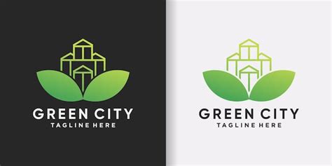 Premium Vector Green City Logo Design Template With Creative Modern