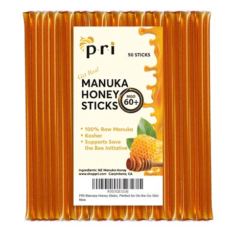 Pri Manuka Honey Sticks Certified Mgo 60 Raw New