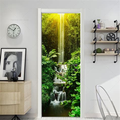 Door Size Murals D Wallpaper Waterproof Self Adhesive Home Decor