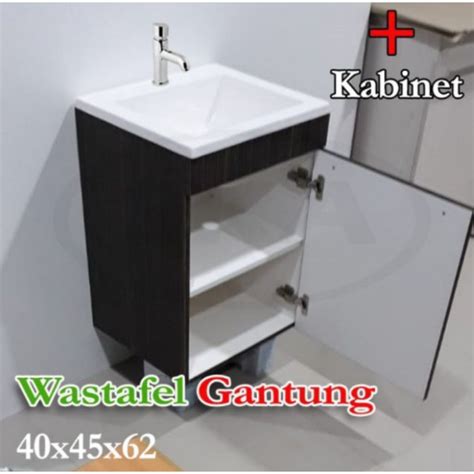 Jual Wastafel Cuci Tangan Gantung Wastafel Set Kabinet Finish Hpl