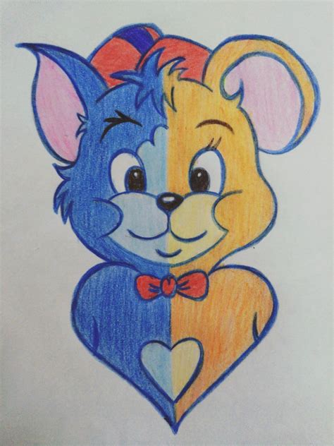 Tom And Jerry Face Drawing