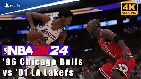 Nba 2k24 Ps5 4k 96 Bulls Vs 01 Lakers Michael Jordan Vs Kobe