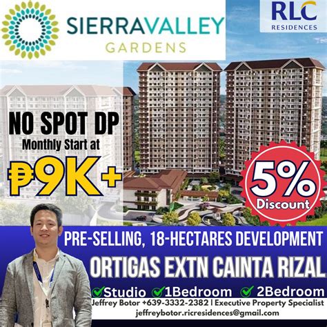 Pre Selling Condo At Sierra Valley Garden Cainta Rizal On Carousell