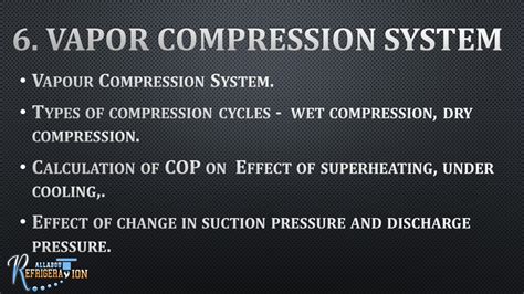 6. Vapor compression Cycle