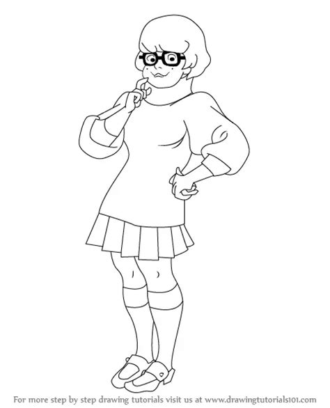 Sexy Velma Coloring Pages Sketch Coloring Page