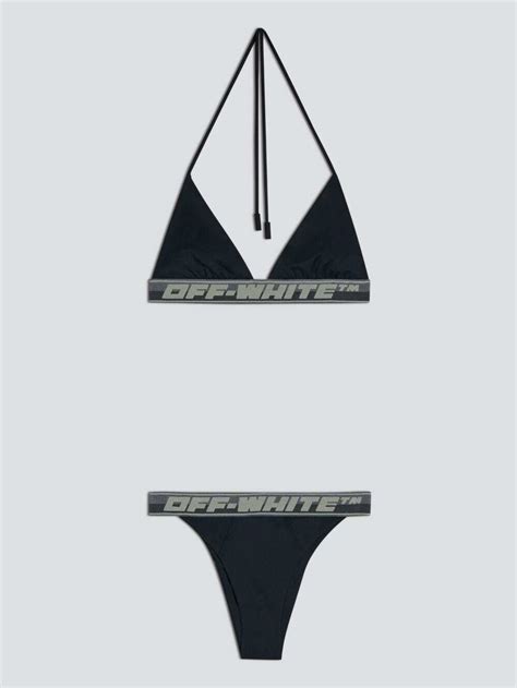 Off White Logo Bikini Off White