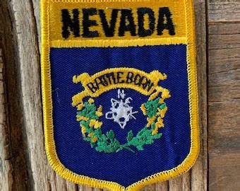 Nevada Flag Patch - Etsy