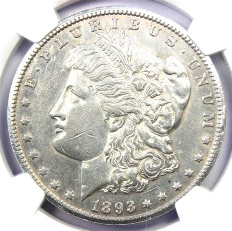 1893 CC Morgan Silver Dollar 1 Carson City Coin Certified NGC AU