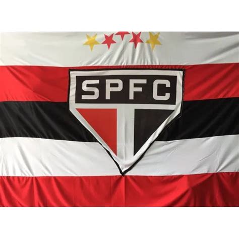 Bandeira S O Paulo Gigante Escudo Bordado Shopee Brasil