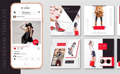 Fashion Instagram Template Psd Designs For Social Media Instagram