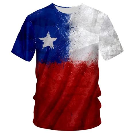 Chile T Shirt Custom Name Number Chl T Shirt Country Flag Cl Chile