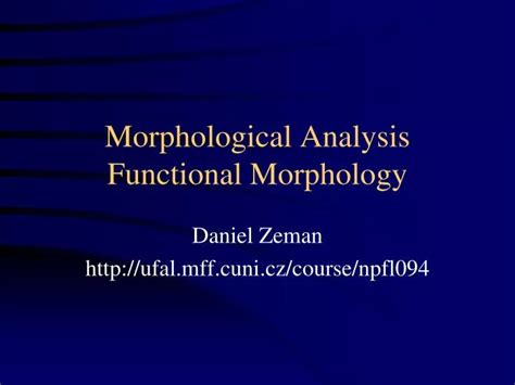 Ppt Morphological Analysis Functional Morphology Powerpoint